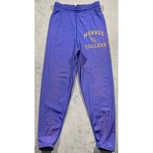 VTG Y2K Game Gear Monroe College Track Pants Womens Small Purple NY Made In USA